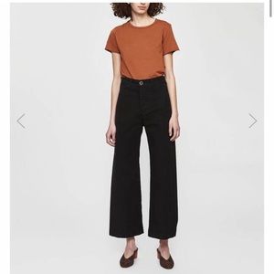 Jesse Kamm Sailor Pants Black Linen